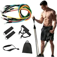 Tubing Kit 11 peças Elásticos para Exercício Extensor Funcional