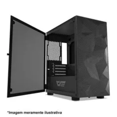 GABINETE GAMER AIGO DARKFLASH DLM 21 MESH PRETO LATERAL VIDRO R$250