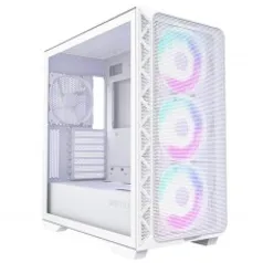 Gabinete Gamer Montech Air 903 Max, Mid Tower, E-ATX, White, Sem Fonte, Com 4 Fans