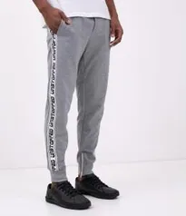 Calça de Moletom com Lettering e Zíper na Perna R$50