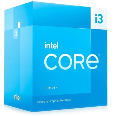 [Com Cashback Pelando R$440.99] Processador Intel Core i3-13100F, 4.5GHz Max Turbo, Cache 12MB, 4 Núcleos, 8 Threads, LGA 1700 - BX8071513100F