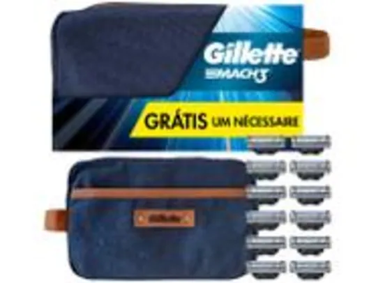 [App/C. Ouro] Carga para Aparelho de Barbear Gillette Mach3 12 Unidades