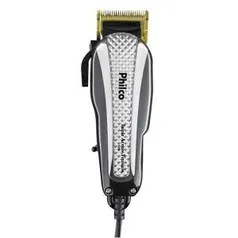 Máquina de Cortar Cabelo Philco Triple Action Titanium - 6 pentes Prata - R$99