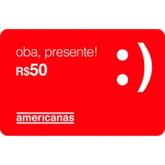 Giftcard americanas de R$50 por R$45