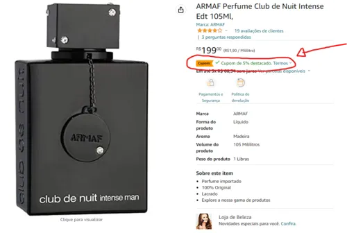 Imagem na descrição da promoção