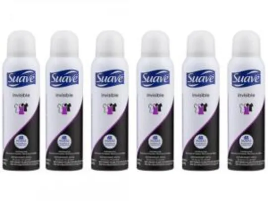 Kit Desodorante Suave Invisible Aerossol - 6 Unidades