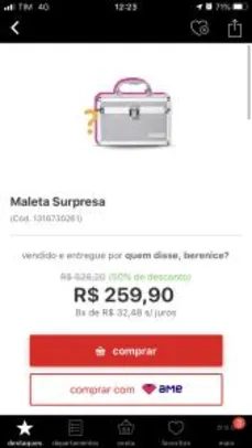 [App] Maleta Supresa - Quem Disse Berenice | R$259