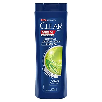 [Leve 3 Pague 2] Clear Men Anticaspa Shampoo Controle e Alívio da Coceira, 200 ml