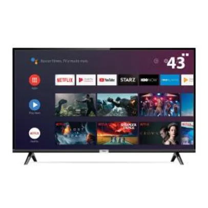 Smart TV LED 43" AndroidTV TCl 43s6500 Full HD | R$1.186