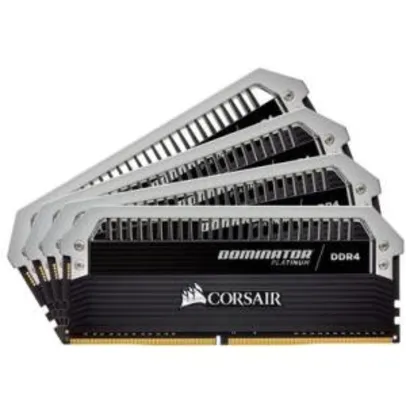 Memória Corsair Dominator Platinum 32GB (4x8GB) 3200Mhz DDR4 CL16 - CMD32GX4M4C3200C16