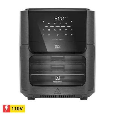 [REEMBALADO] Fritadeira Elétrica Air Fryer Oven Electrolux Experience Digital EAF90 12L Grafite- 110