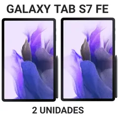 2 UNIDADES Samsung Galaxy Tab S7 FE LTE (Wi-Fi) 128GB 6GB RAM Tela 12.4