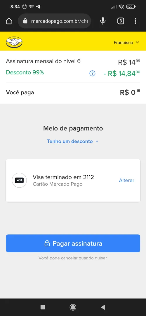 Imagen na descrição da promoção