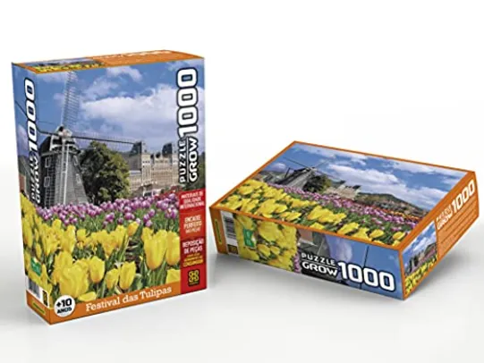 [PRIME] Quebra-cabeças Grow 1000 peças: Festival das Tulipas (exclusivo Amazon), Multicor