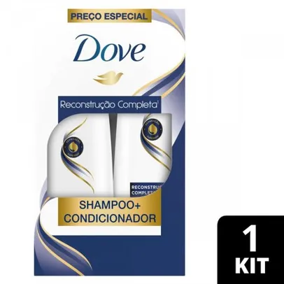 Kit Dove Reconstrução Completa com 1 Shampoo de 400ml + 1 Condicionador de 200ml