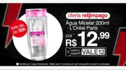 Solução de Limpeza Facial 5 em 1 L'Oréal Paris - Água Micelar | R$13