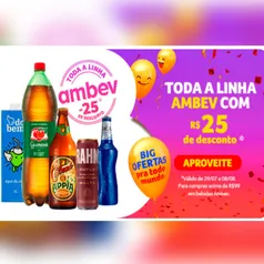 R$25 OFF acima de R$99 | Bebidas | BIG Bompreço