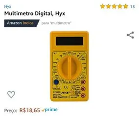 Multímetro Digital Hyx - Prime
