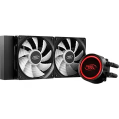 Water Cooler DeepCool Gammaxx L240T, LED Red 240mm, Intel-AMD, DP-H12RF-GL240TR R$330