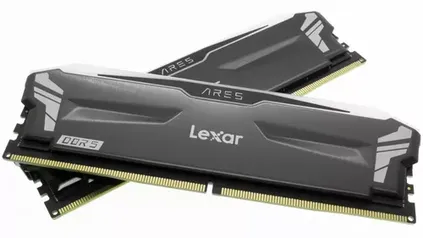 Memória Lexar Ares, RGB, 32GB (2x16GB), 6000MHz, DDR5, CL34, Preto - LD5FU016G-R6000GDGA