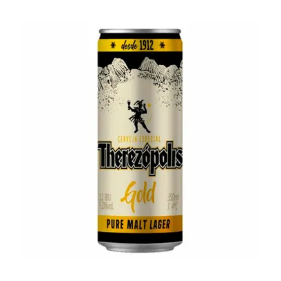 (R$2,99 levando 12un) Cerveja Therezópolis Gold 350ml