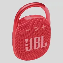 Caixa de Som Portátil jbl Clip 4 Bluetooth 5W à Prova D'água e Poeira IP67 Vermelho