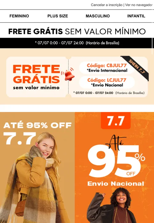 Imagem na descrição da promoção