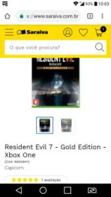 Resident Evil 7 - Gold Edition - Xbox One | R$114