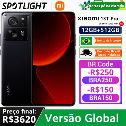 Smartphone Xiaomi-13T Pro Smartphone 5G NFC, Versão Global