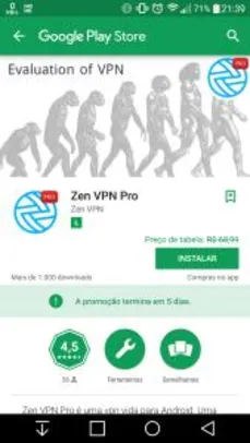 Zen VPN PRO - VPN Grátis Android
