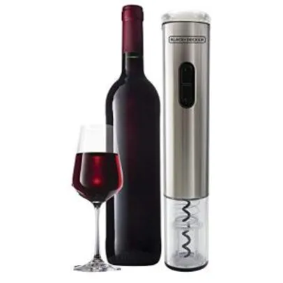 Black+Decker Wine Inox Abridor de Vinho, Prata - R$85