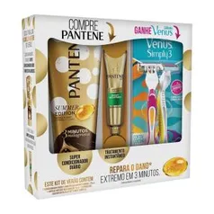 Condicionador Pantene 3 Min + Ampola Restauração 15ml + 2 Apar Desc Gillette Venus Simply | R$15