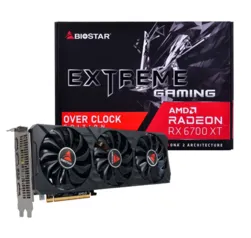 Placa de Vídeo Biostar AMD Radeon RX 6700 XT OC, 12GB, GDDR6, FSR, Ray Tracing, VA67S6TML9