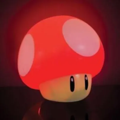 [PRIME]Action Figure Acessório Luminária Nintendo Super Mario Bros - Mushroom com Som Paladone PP4017NN