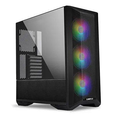 Gabinete Gamer Lian Li, Lancool II Mesh RGB, Mid Tower, Vidro Temperado, Black, Sem Fonte, Com 3 Fan