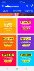 Até R$200 OFF em seleção de produtos | Submarino