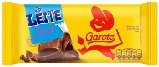 Tablete Chocolate ao Leite Garoto 80g