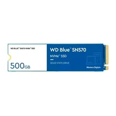 SSD WD Blue SN570, 500GB, M.2 2280, NVMe, Leituras 3.500Mbp/s