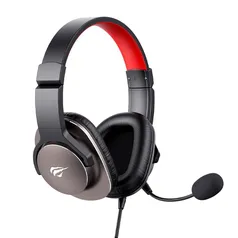 Headset Gamer Havit Gamenote, 50mm, PS4, XBOX, Preto e Vermelho - H2030S