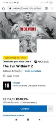 The Evil Within 2 - Xbox one R$31