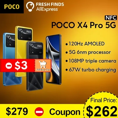 POCO X4 Pro 5G Smartphone Telephone 6+128 