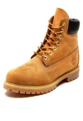 Bota Couro Timberland Yellow Boot 6in Premium Boot WP Caramelo - R$276