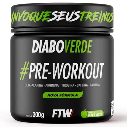 [ PRIME ] Pré Treino Diabo Verde Insano sabor Maçã 300g - FTW