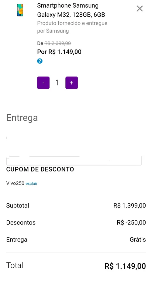 Imagem na descrição da promoção