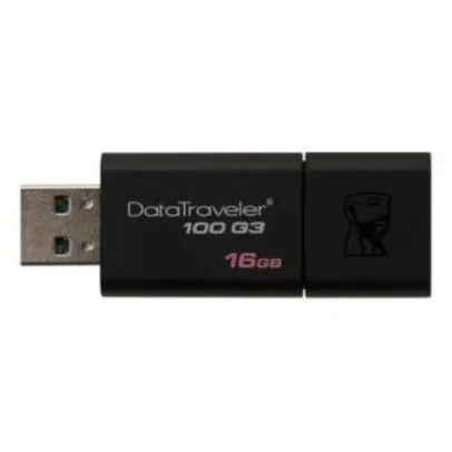 Pen Drive Kingston DataTraveler USB 3.0 16GB - DT100G3/16GB - R$19