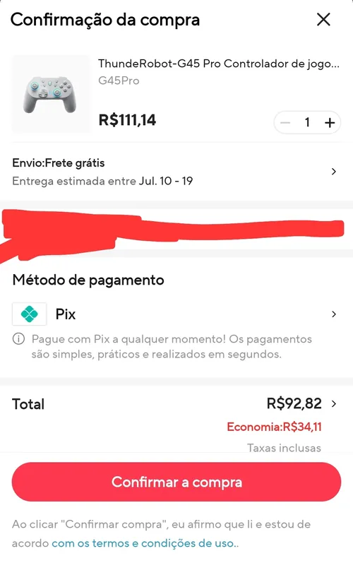 Imagem na descrição da promoção