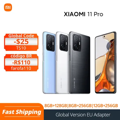 |Global Version Xiaomi 11T Pro Smartphone 128GB/256GB Snapdragon 888 Octa Core 120W HyperCharge