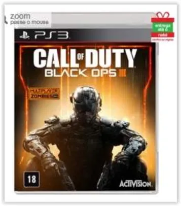 [Americanas] Game Call Of Duty: Black Ops 3 - PS3 por R$ 130