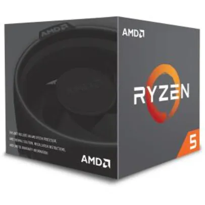 PROCESSADOR AMD RYZEN 5 2600X 3.6GHZ / 4.25GHZ MAX TURBO YD260XBCAFBOX SIX CORE 16MB COOLER WRAITH SPIRE R$899