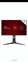 Monitor Gamer AOC HERO W-LED 23.8´ Widescreen, FHD, IPS, HDMI, DisplayPort, FreeSync, 144Hz, 1ms, Altura Ajustável - 24G2/BK